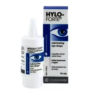 Hylo-Forte Eye Drops Dry Eyes Hayfever Allergy  Lenses Lubricating Shelf Stable • $29.95