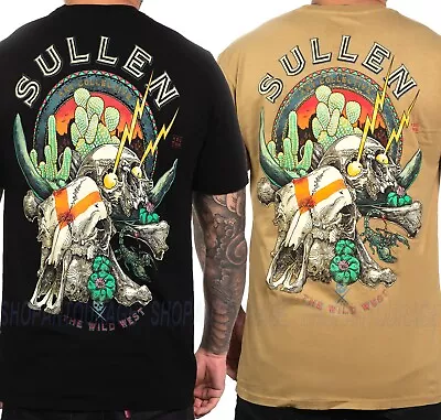 Sullen Wild West Premium SCM5197 Short Sleeve Tattoo T-shirt For Men | 2 Colors • $32.50