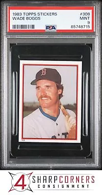 1983 Topps Stickers #308 Wade Boggs Rc Red Sox Hof Psa 9 B3920902-715 • $17.39