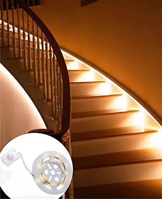 Motion Activated Rechargeable Bed Light Under Cabinet Lighting Flexible Led Stri • $14.31