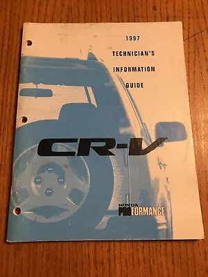 Honda CR-V 1997 OEM Tune-up Shop Service Repair Manual Workshop Factory Guide 97 • $79.99