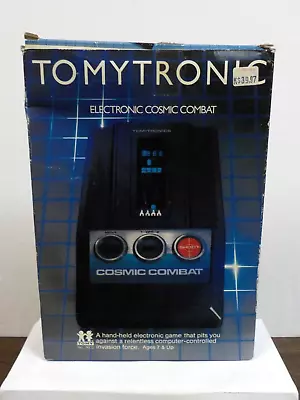 N C0415 1980s Vintage Tomy Electronics  Cosmic Combat  Handheld W/ Box (Works*) • $34.99