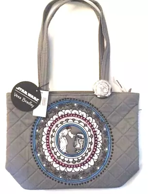 Vera Bradley Star Wars FAR FAR AWAY Princess Leia R2D2 SMALL TOTE With Pin ~ LE • $109.95