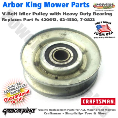$11.95 • Buy V-Belt Idler Pulley Steel With Bearing Fits Murray 420613MA /  PMS-420613MA