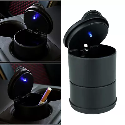 £5.19 • Buy Auto Car Ashtray Cigarette Cup Ash Holder LED Light Lid Portable Detachable