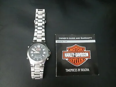 Rare 2005 Harley Davidson Bulova Men's Watch Stainless Steel Case Timepieces By  • $499.99