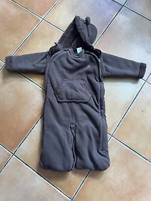 Baby Gap Teddy Bear Brown Pramsuit. 3-6 Months  • £0.99