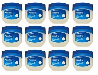 12 X Vaseline Pure Petroleum Jelly - Original - 50ml (For All Types Of Skin) • £10.95