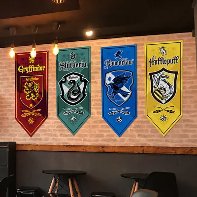 NEW Harry Potter Hogwarts House Wall Banner Party Flag Gryffindor Slytherin Gift • $21.95