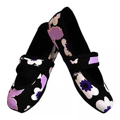 Nufoot Betsy Lou Women's Shoes Foldable & Flexible Flats Slipper Socks Travel • $19.39