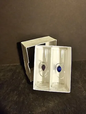 Venetian Blown Glass Fruit Shot Glasses - Set Of Two • $35