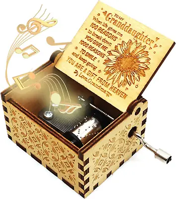 $14.95 • Buy Wooden Music Box - You Are My Sunshine Music Box, Gifts From Grandma To