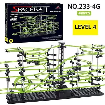 Marble Run Maze Race Track Games Luminous Spacerail Roller Coaster Science Toy • $32.99