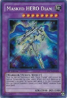 *** Masked Hero Dian *** 1st Edition Secret Rare Prc1-en019 Mint/nm Yugioh! • $2.95