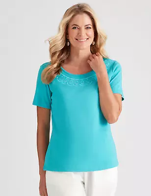 NONI B - Womens Tops -  Short Sleeve Rib Top • $11.51