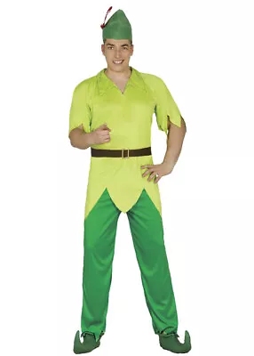 Mens Peter Pan Style Green Archer Costume • £31.99