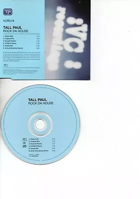 Tall Paul Rare Maxi Cd Rock Da House • £6