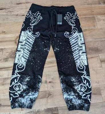 $625 Mens Versace Jeans Couture Galaxy Jogger Pants Black Large • $209.99