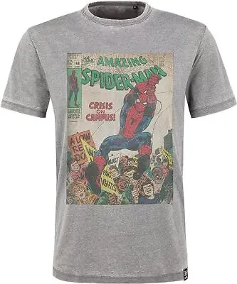 Marvel Spiderman T Shirt Superhero Avengers Short Sleeve Cotton Tee Shirt Top • £18.36