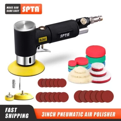 SPTA 1/2/3Inch Mini Pneumatic Air Sander Random Orbital Air Sander For Auto Body • $72.99