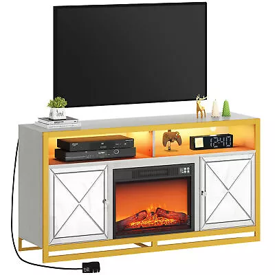 Electric Fireplace TV Stand For TV Up To 65  For TV Entertainment Center Console • $215.99