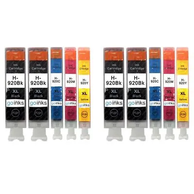 10 Printer Ink Cartridges (Set+Bk) For HP Officejet 6000 6500 6500A 7000 7500A • £20.85