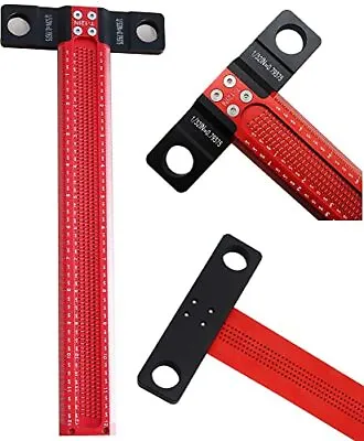 Precision T Square Ruler 12 Inch Aluminum Alloy 1/32 Inch Increments Machinist T • $41.26