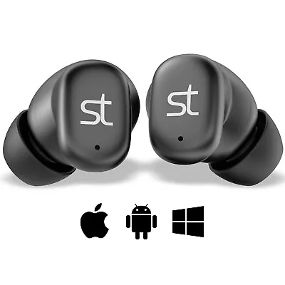 ST Bluetooth 5.3 Wireless Headphones Earbuds  Earphones For IPhone & Android • £19.99