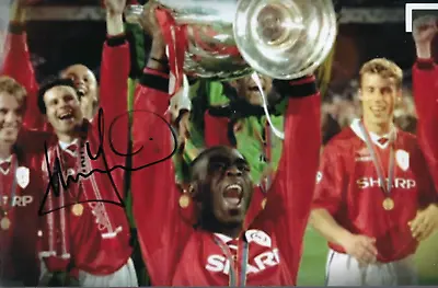 Andy Cole Manchester United Hand Signed Photo Coa Autograph Man Utd • £19.99