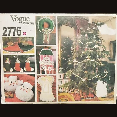 Vintage Vogue Christmas Accessory Pattern #2776 UNCUT • $13.99