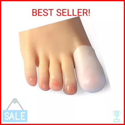 Big Toe Caps 10 Pack Gel Toe Sleeves Toe Bandage Cover For Big Toe Silicone To • $12.69