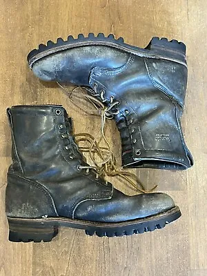 Vintage GEORGIA LACE UP LEATHER WORK BOOTS MENS 11 • $75