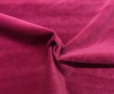 Ballard Designs Queens Velvet Magenta Pink Solid Cushion Fabric By The Yard 54 W • $19.99
