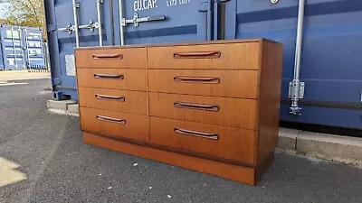 Beautiful Vintage G Plan Fresco Eight Drawer Teak Chest Of Drawers Sideboard • £395