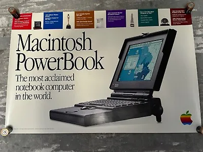 Vintage Apple Macintosh PowerBook Introduction Poster • $100