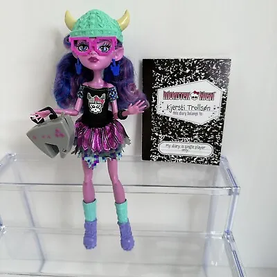 Monster High Brand Boo Student Kjersti Trollson Doll Purse And Diary Book • $59