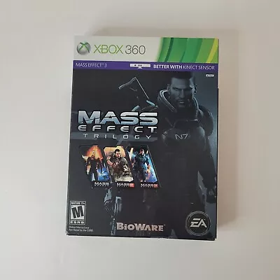 Mass Effect Trilogy (Microsoft Xbox 360 2012) NO MANUAL - SEE PHOTOS • $9.50