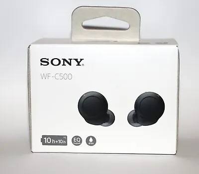 Sony Earbud Headphones WF-C500 Truly Wireless In-Ear Bluetooth Black New • $75