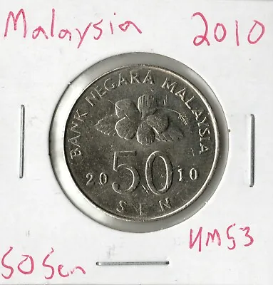 Coin Malaysia 50 Sen 2010 KM53 • $1.29