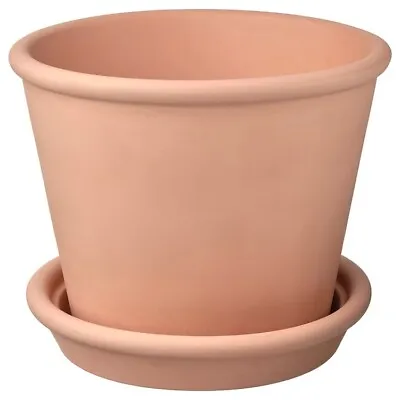 IKEA Extra Large Plant Pot With Saucer In/Outdoor Garden Patio Terracotta  24 Cm • £27