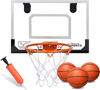 Mini Indoor Basketball Hoop For Door Over Door Basketball Hoop For Kids Adults  • $32.16