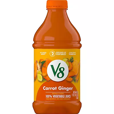 V8 Carrot Ginger 100% Vegetable Juice 46 Fl Oz Bottle • $5.96