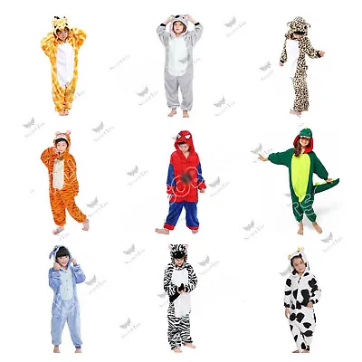 Kids Animal Costumes Zoo Safari Jumpsuit Book Day Week Childs Fancy Dress Outfit • £11.99