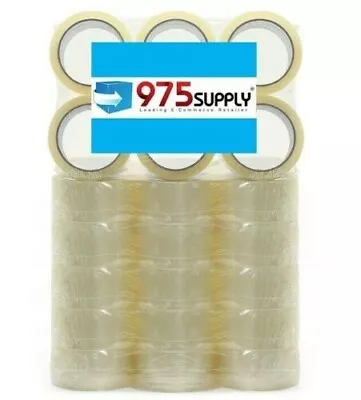 Clear Carton Sealing Packing Shipping Tape Box  36 Rolls  1.6 Mil 2  X 50 Yards • $29.99