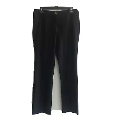 Miu Miu Women Trouser Wool Pants Straight Black 40 US 4 Pockets Zip • $59