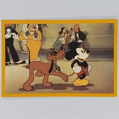 Mickey Mouse Postcard Pluto Disney Classic Collection 4x6 Yellow Border Impact • £6.76