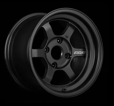 Rays Volk Racing TE37V 2324 MODEL 14x7  ET0 4x114.3 Matte Black PER WHEEL • $677.81