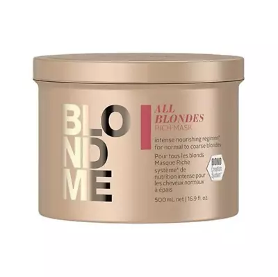 Schwarzkopf Professional BlondMe All Blondes Rich Mask Hair Treatment 500ML • $29.95