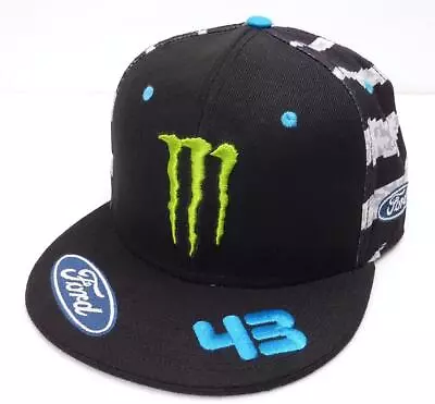 DC SHOES Hoonigan Monster Energy Flat Visor HRD Black Snapback Cap Ken Block • $113