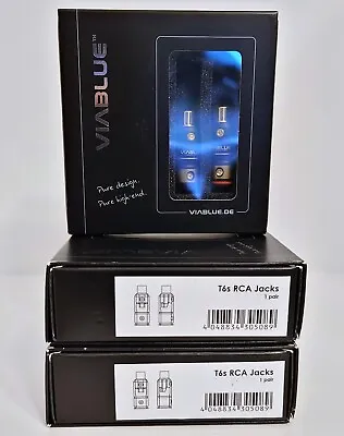 VIABLUE T6S RCA Jacks Connector - 2 Pcs Per Box Part 30508 - Lot 3 Boxes • $49